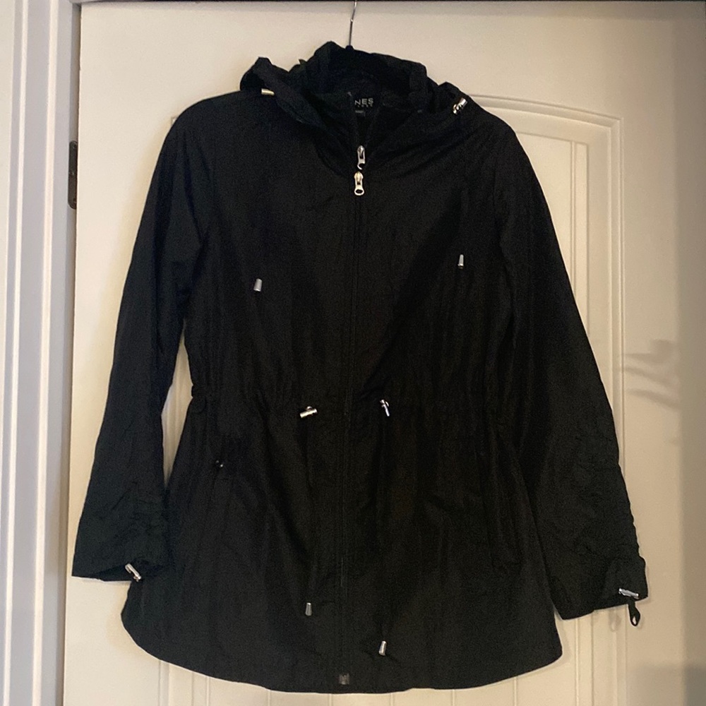Parka in a pocket rain jacket.